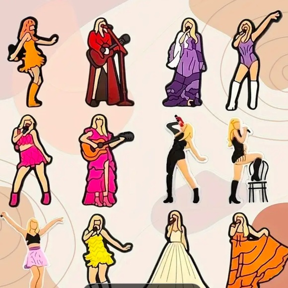 1- Taylor Swift Straw Cover Decorative Looks so cute on top of your cup!Choose 1 - Picture 1 of 5